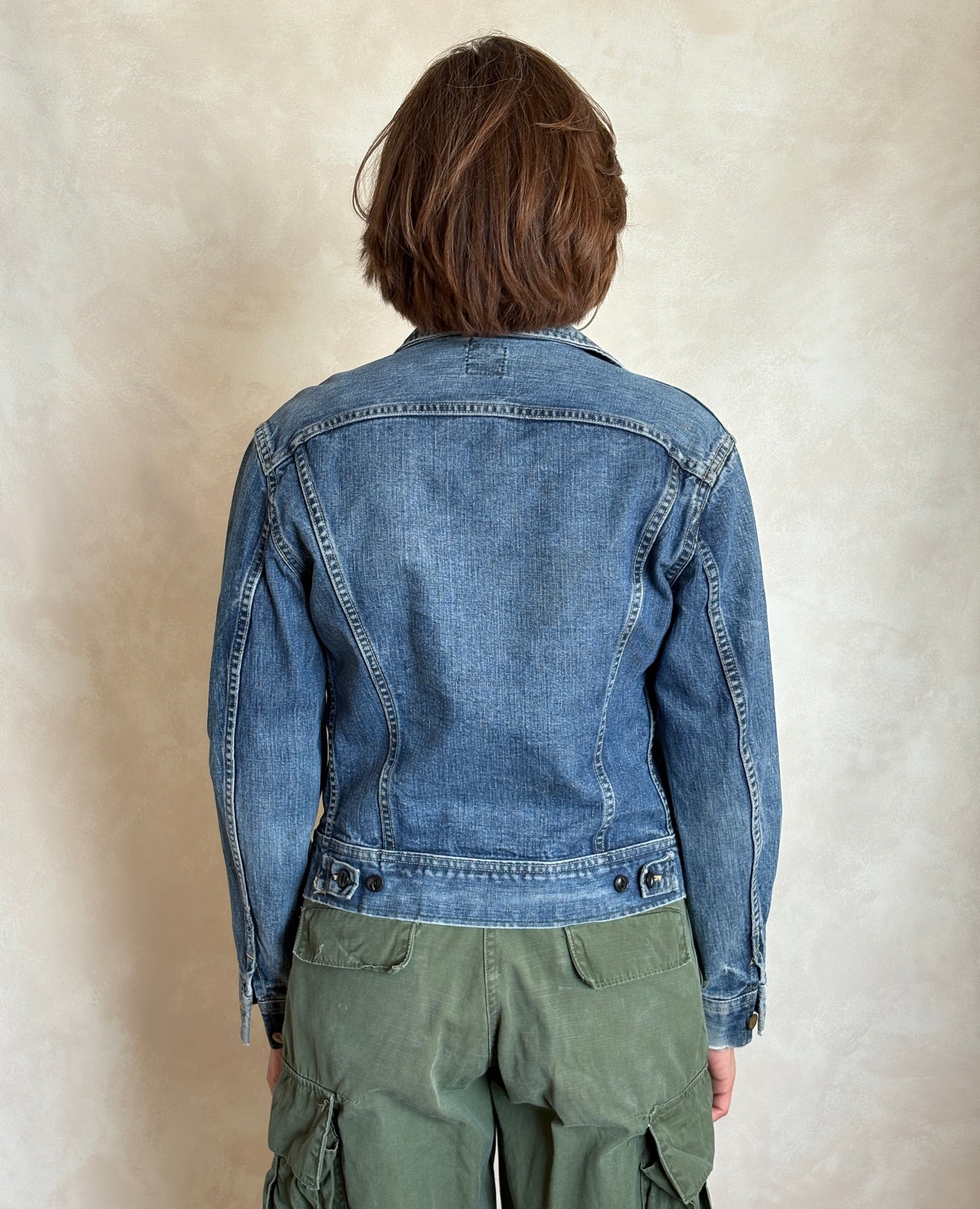 Size 36US / 46EU. Vintage 70s Lee Union Made Denim Shirt – 2 Pockets – Made in USA