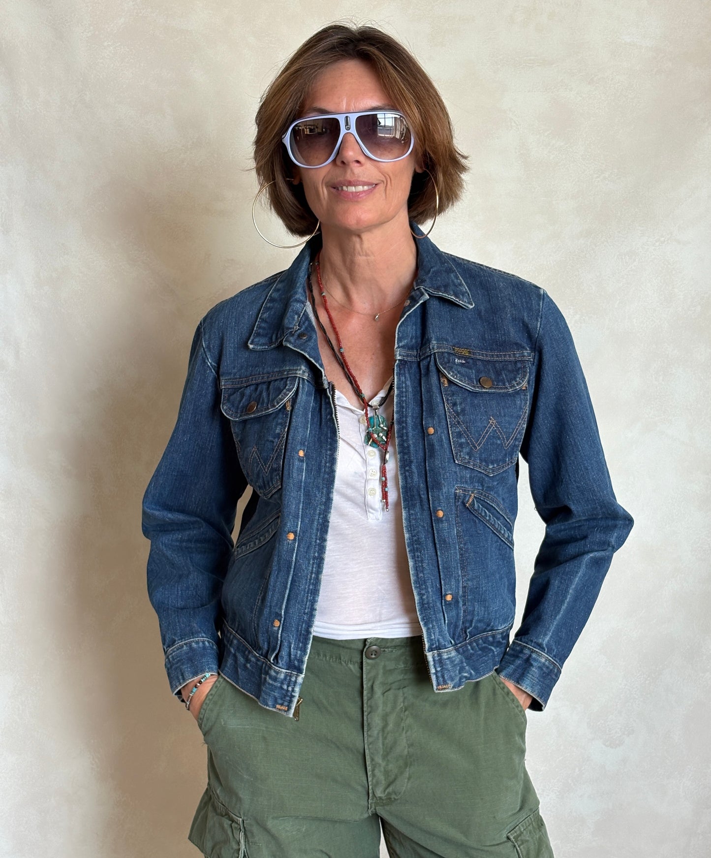Size 40US . Authentic early 60s 24 MJZ Wrangler jacket – Made in the USA