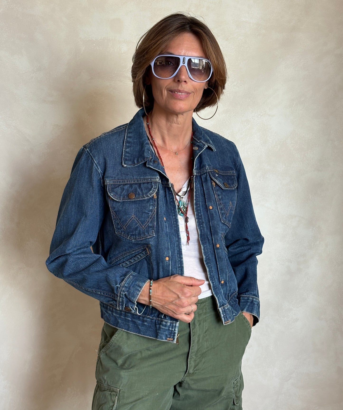 Size 40US . Authentic early 60s 24 MJZ Wrangler jacket – Made in the USA