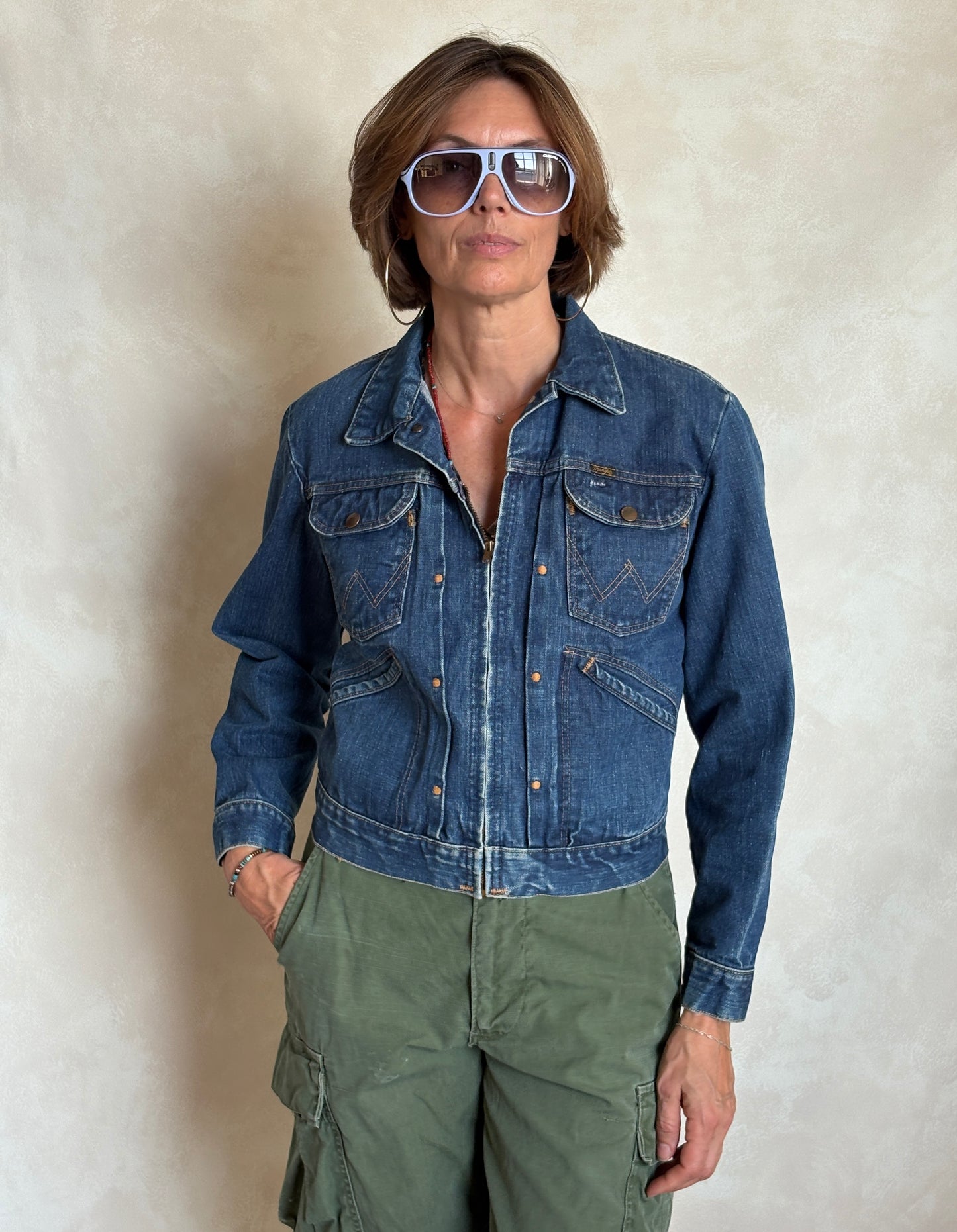 Size 40US . Authentic early 60s 24 MJZ Wrangler jacket – Made in the USA