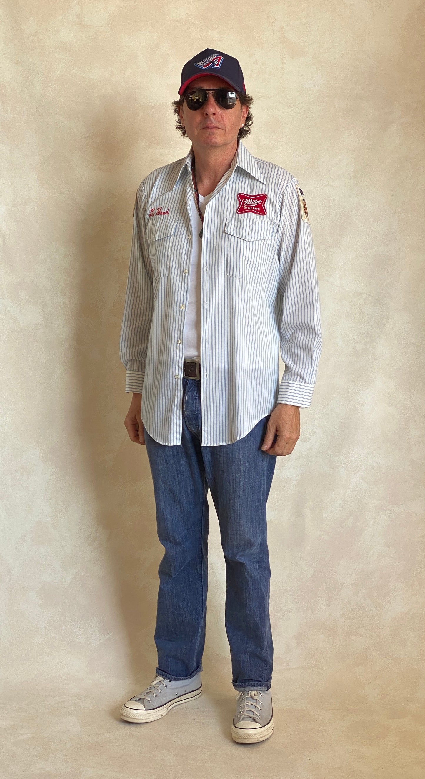 Med. Vintage Miller Work shirt Made in USA - USA Vintage Bcn