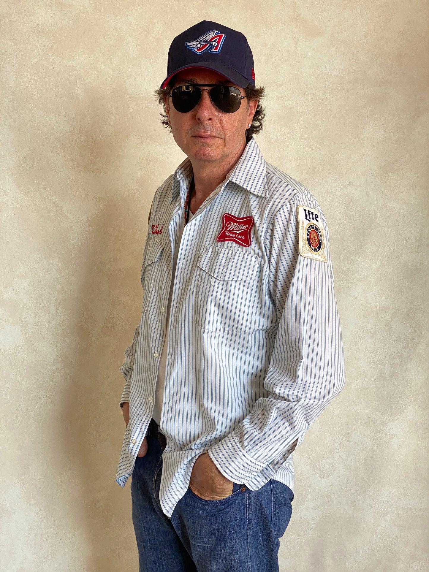 Med. Vintage Miller Work shirt Made in USA