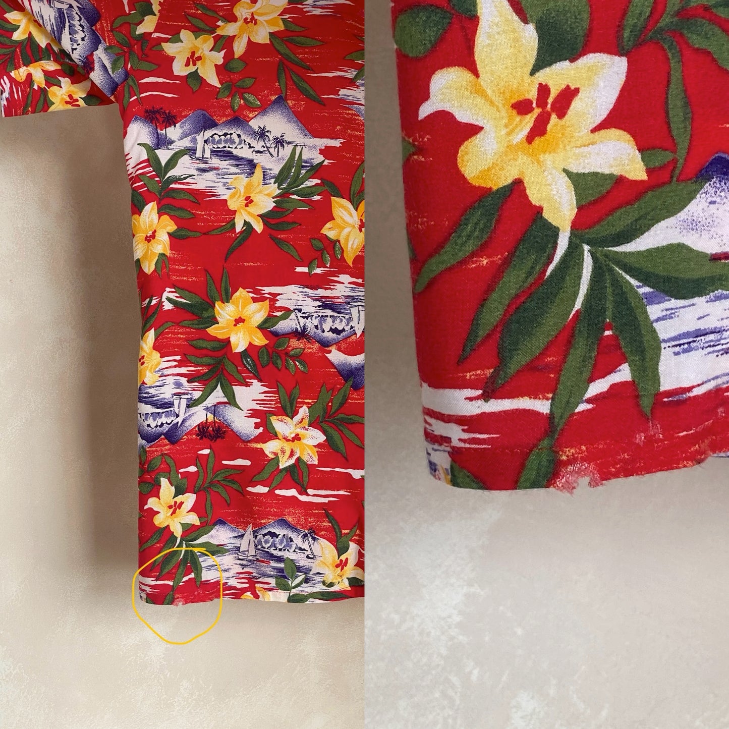 Size Large. Vintage 90s Hawaiian shirt