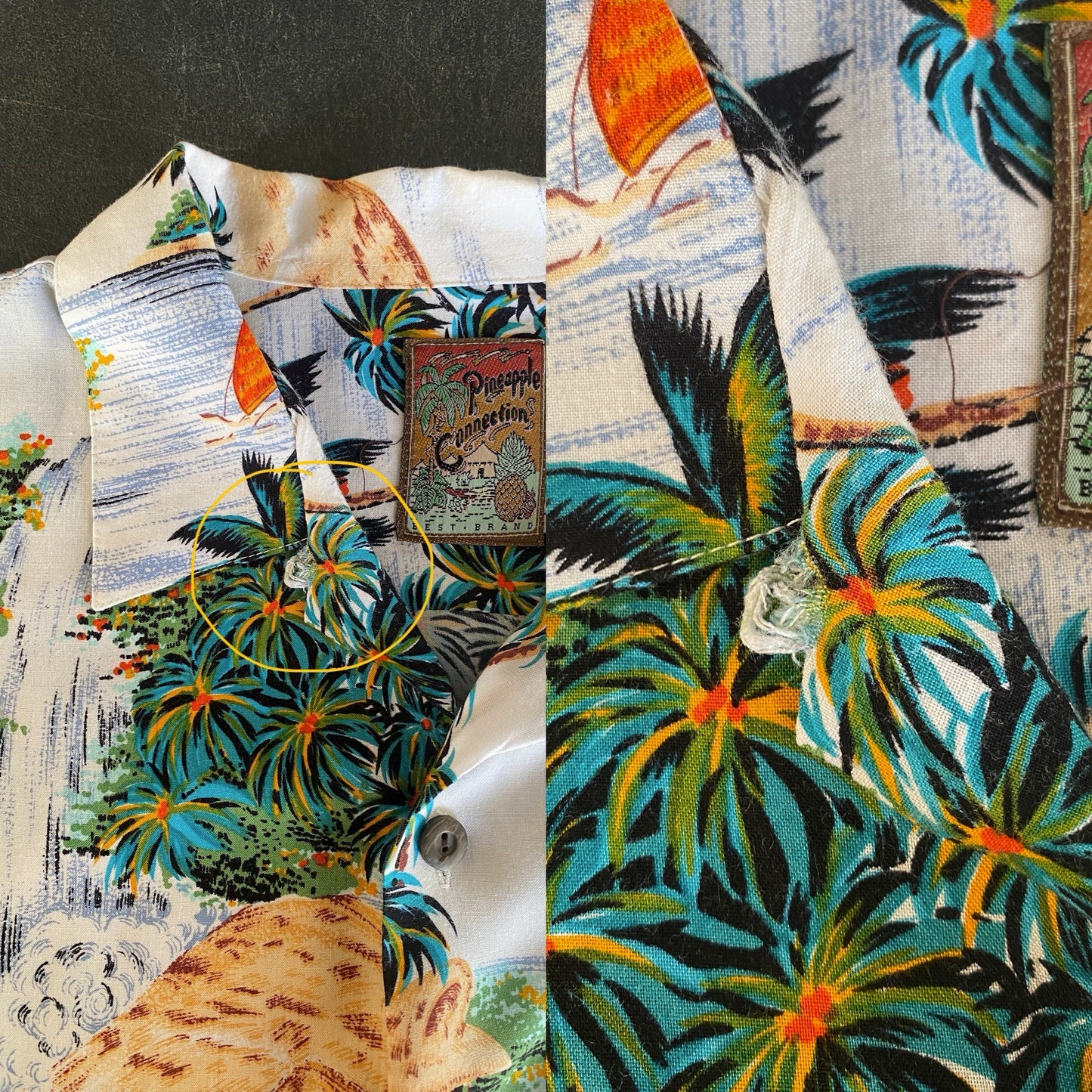 Size Large. Vintage 90s Hawaiian shirt