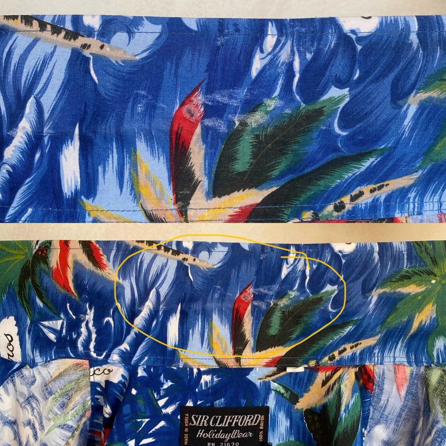 Size Large. Vintage 70s Hawaiian shirt