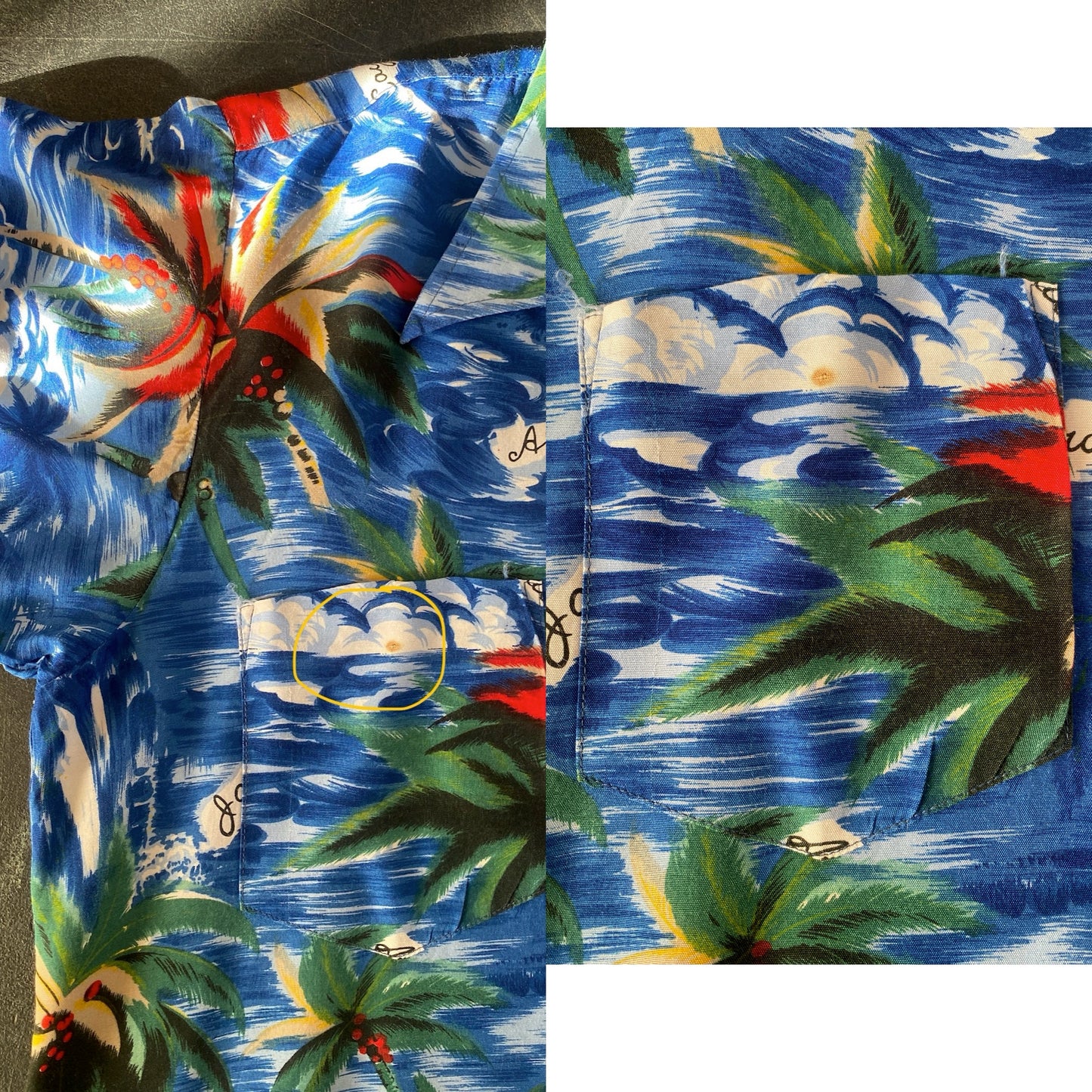 Size Large. Vintage 70s Hawaiian shirt