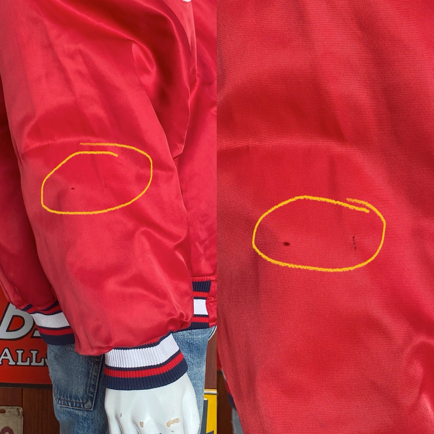 XL. Vintage 90S Indians Starter jacket