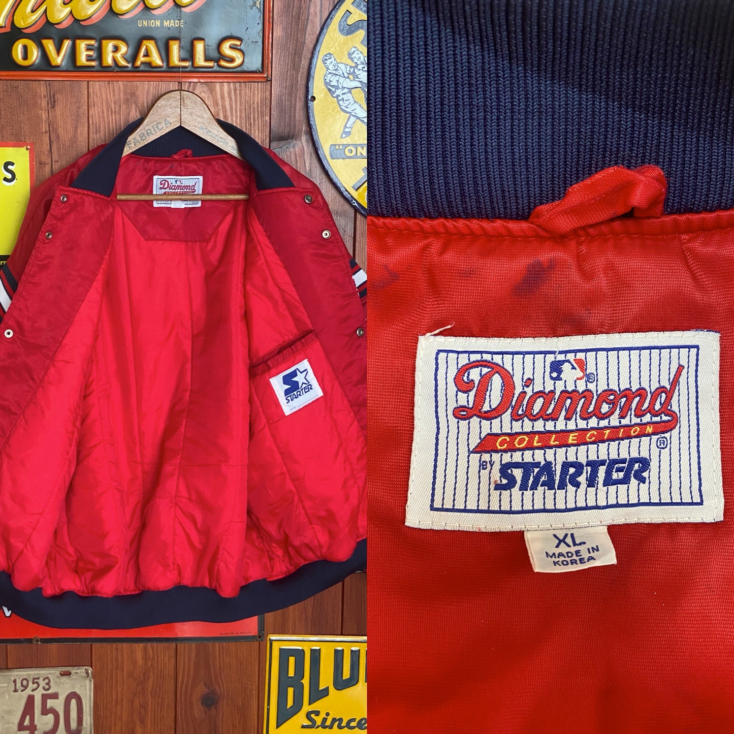 XL. Vintage 90S Indians Starter jacket