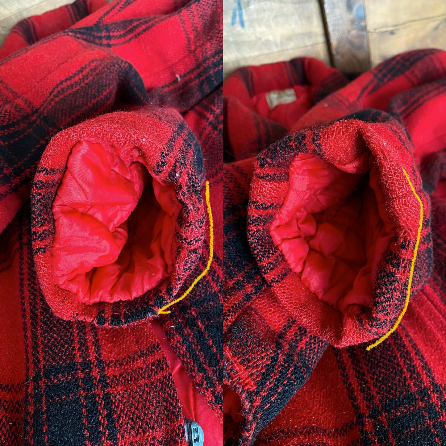 Size 42 US (52EU) 50s Penneys hunting plaid wool jacket Made in USA