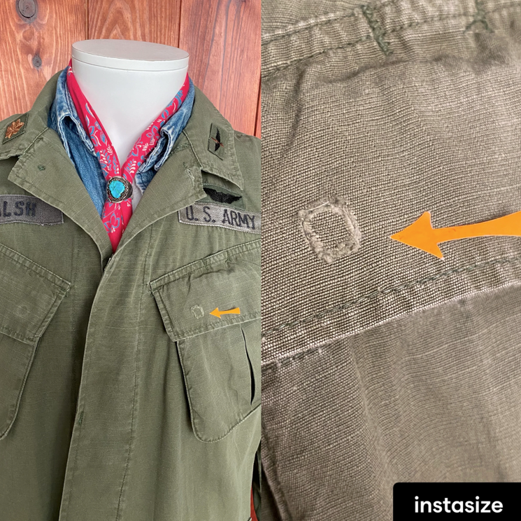 Med Reg. Authentic 1970 US Army Vintage Vietnam jungle jacket..