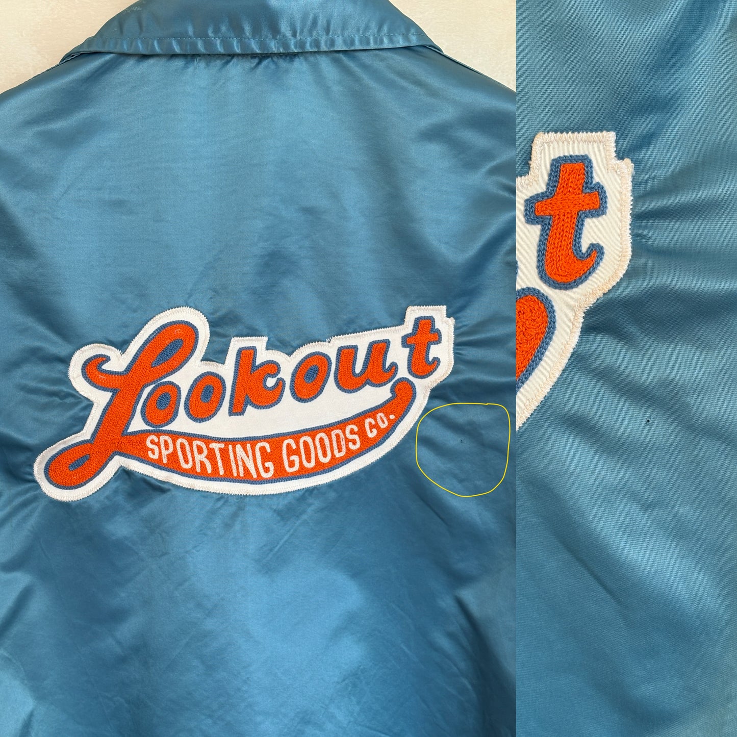 Size XL. Vintage 70s windbreaker made in USA
