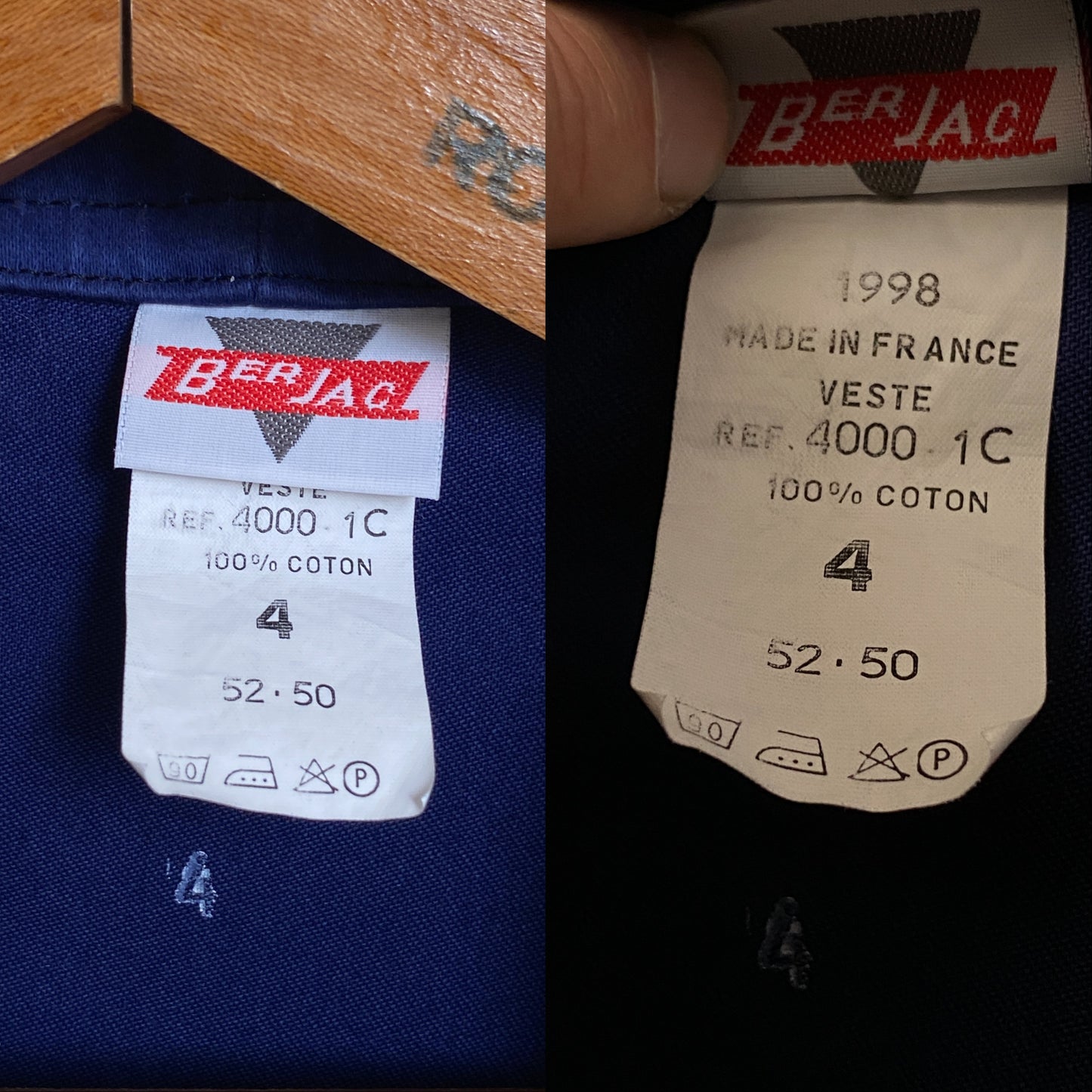 Size 50/52 EU. Vintage French Moleskin jacket. Made in France