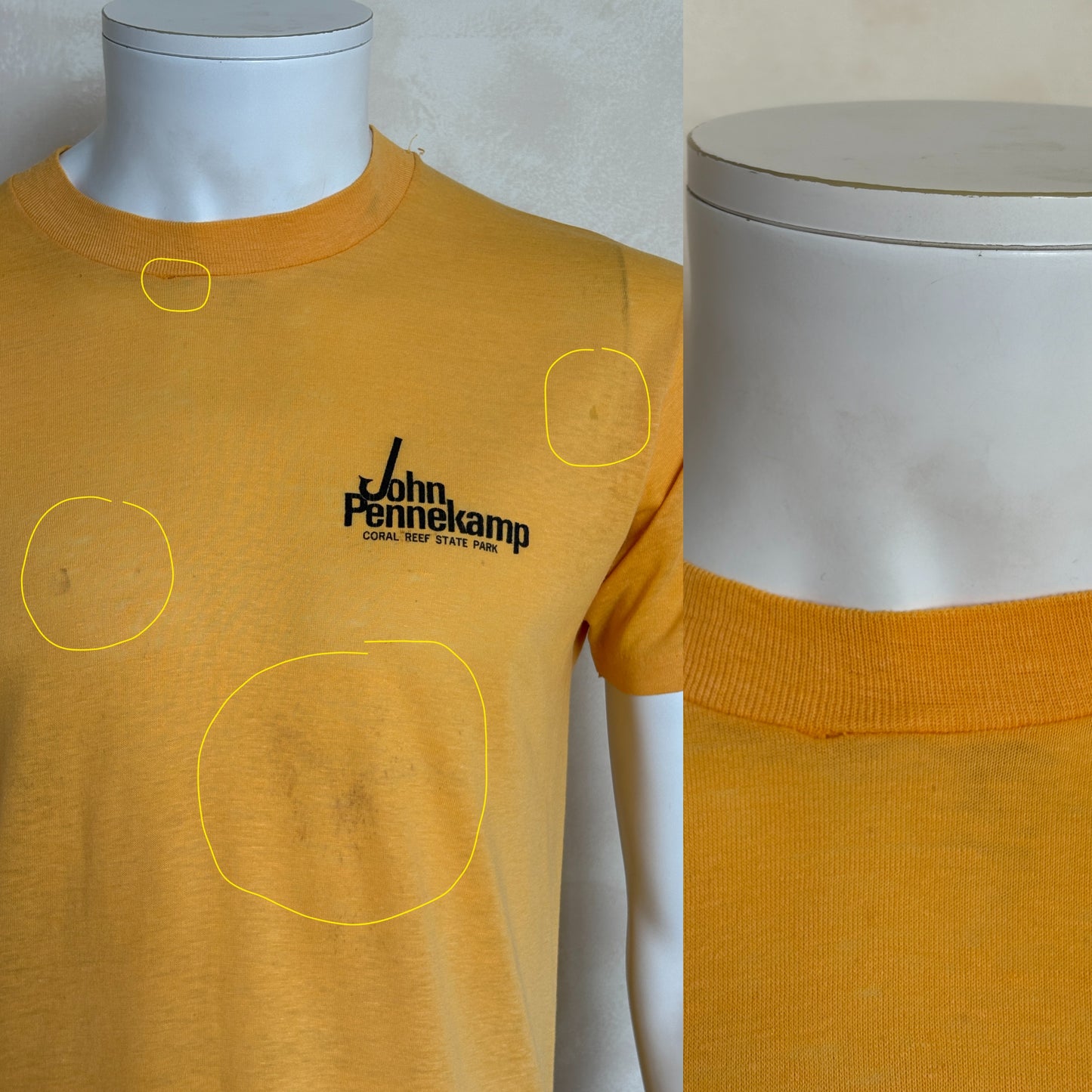 Vintage 1979 French Reef tee – bold scuba diving graphic with tropical retro flair. Large