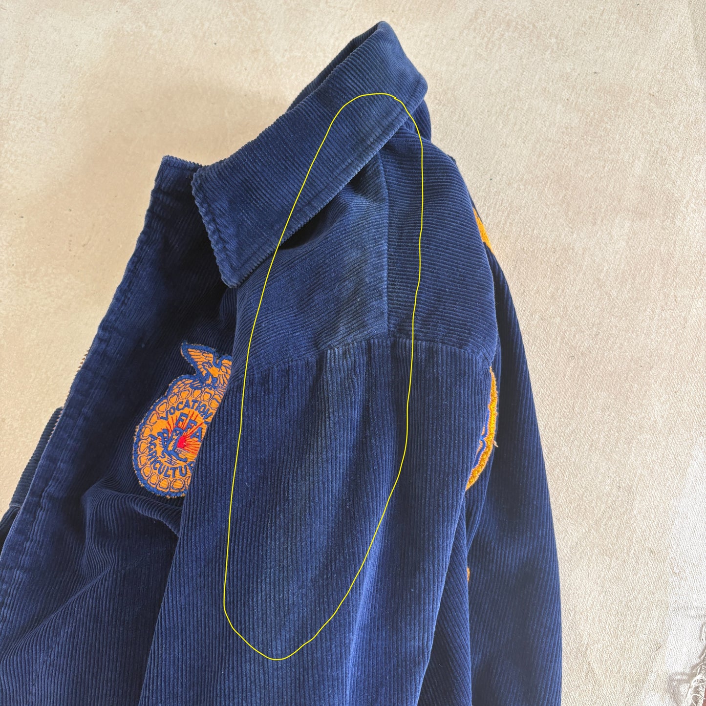 Size 38US / 48EU. Vintage 70s Virginia Future farmer of America jacket. Made in USA