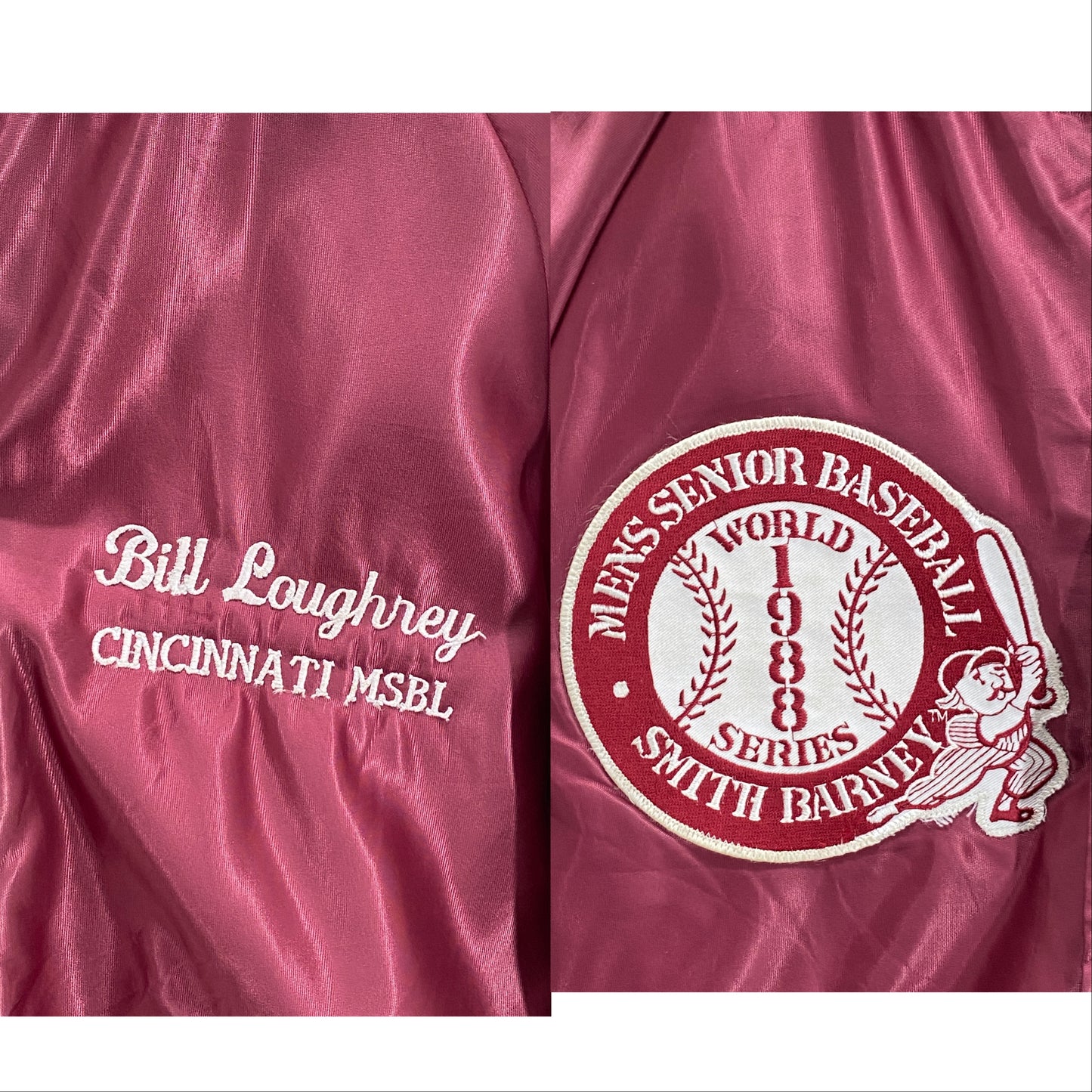 Size Med. Vintage 80s Butwin Satin Baseball Varsity Jacket – Made in USA