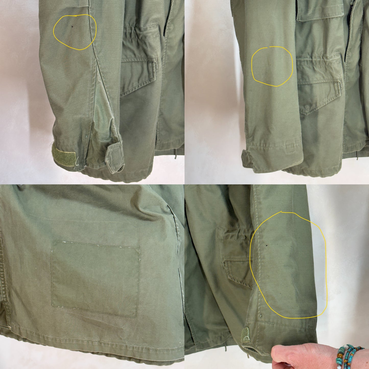 Small Long. Authentic 1967 US Army M-65 Field Jacket – OG-107 – Vintage Military Issue