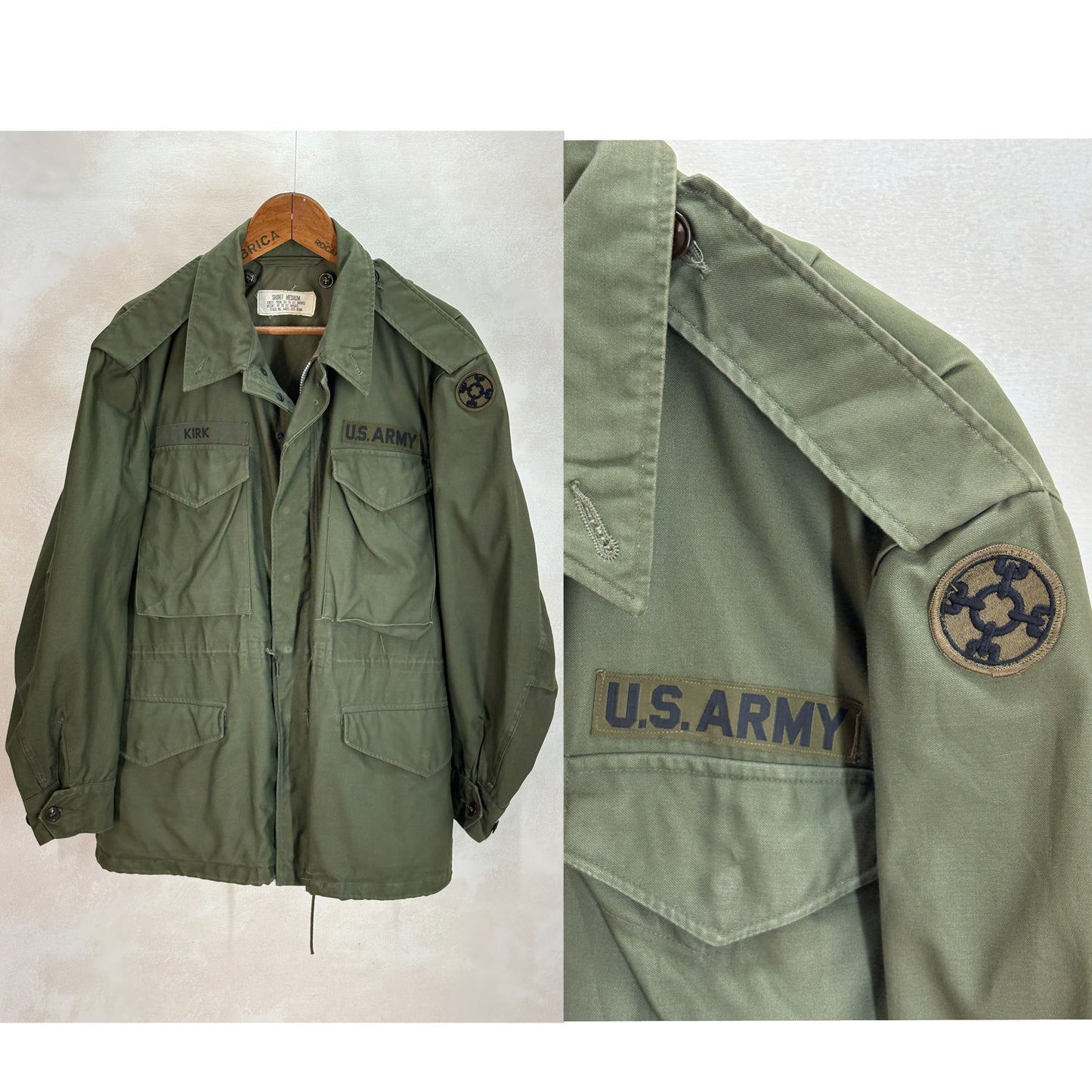 Med Short. Authentic 1950s US Army M-51 Field Jacket – OG-107 – Military Issue