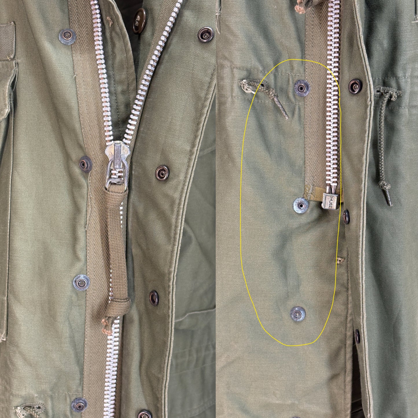 Med Short. Authentic 1950s US Army M-51 Field Jacket – OG-107 – Military Issue
