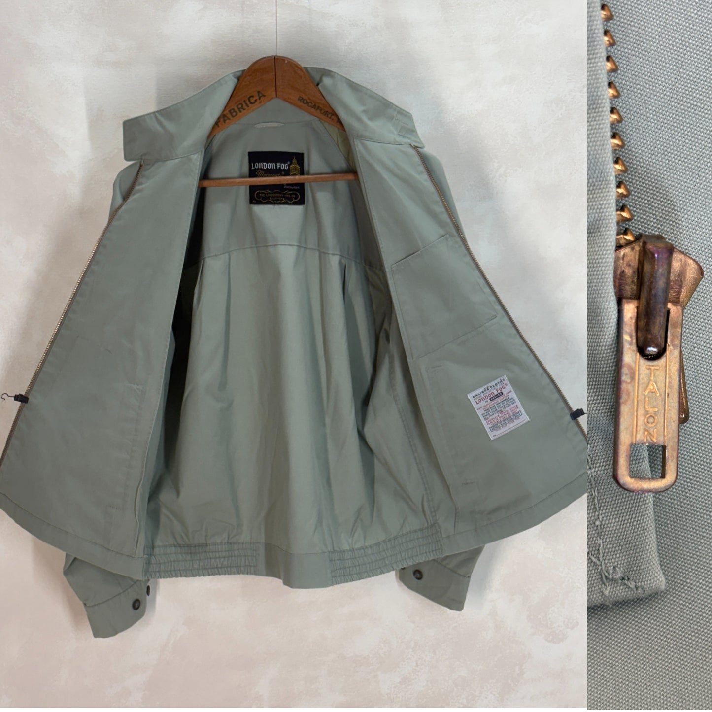 Size Med , 70s Light jacket, Talon zipper Made in USA