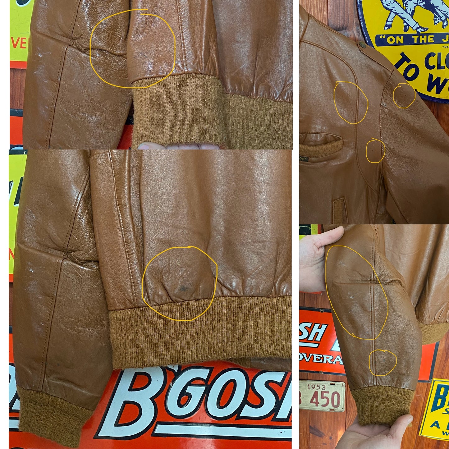 Size 40US / 50EU Vintage Men’s 80s Leather Jacket - Classic Retro Collectible
