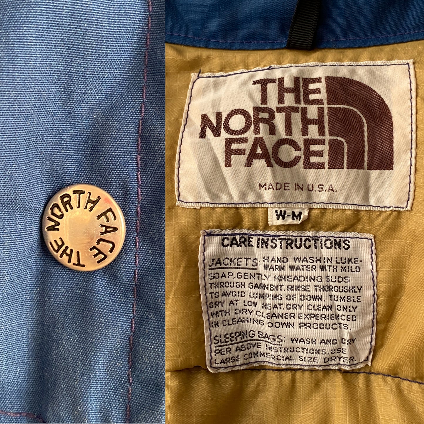 Size Women Med. Vintage North Face down vest Made in USA