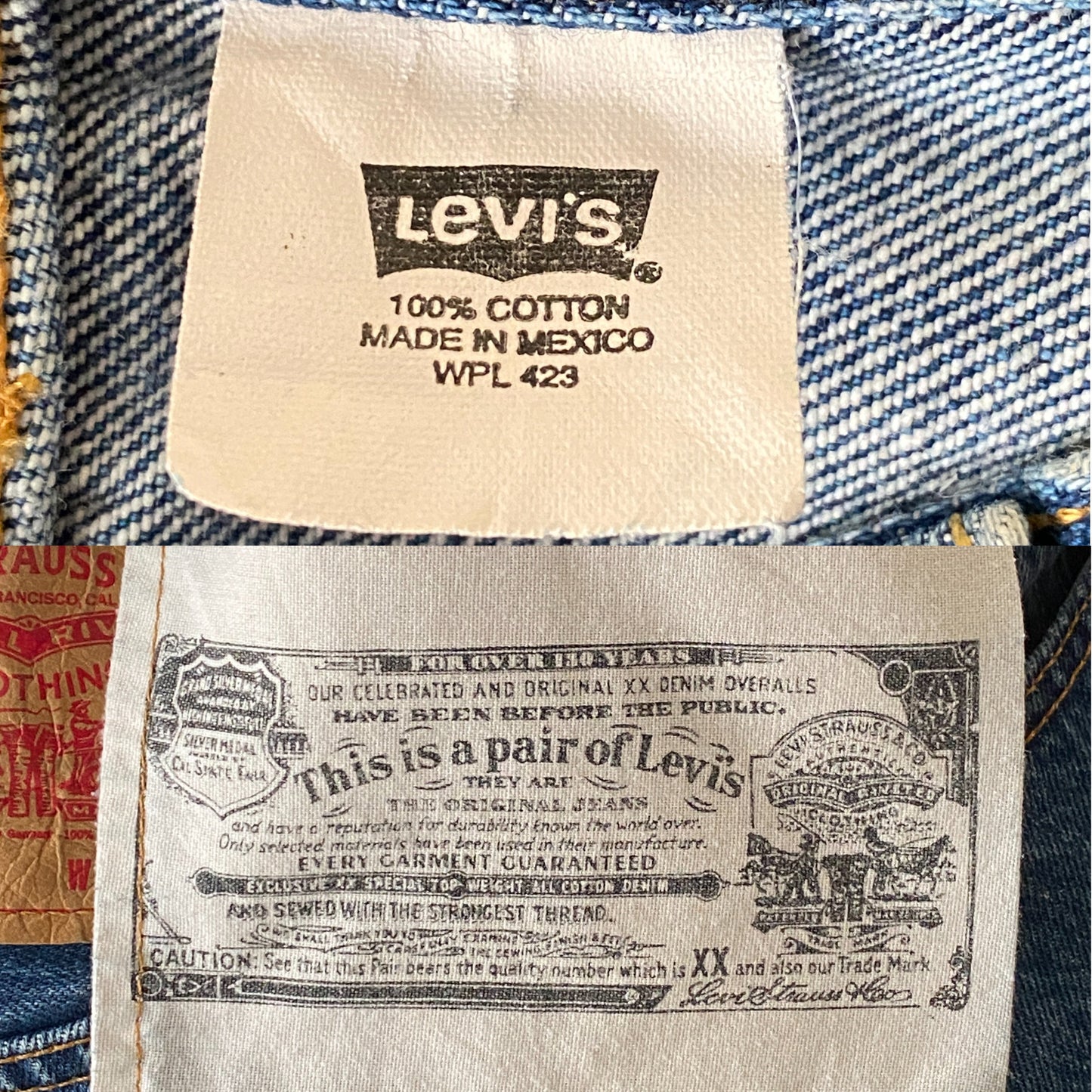 32X34 Vintage Denim Levi’s 501 vintage Made in Mexico - USA Vintage Bcn