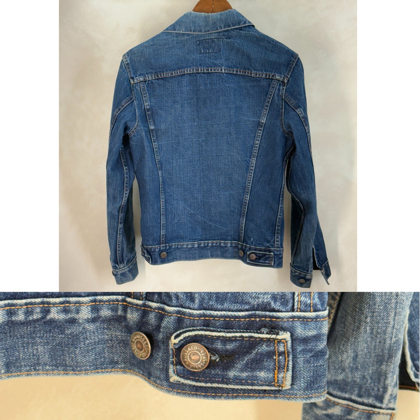 Size 36US / 46EU. Original 70s Levi’s Vintage Denim Jacket – 2 Front Pockets Made in USA