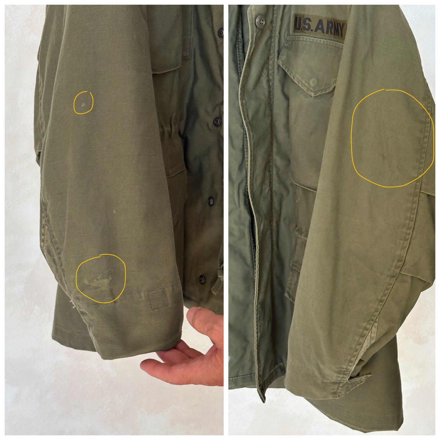 Small Reg. Authentic USMC 1967 US M-65 field jacket Military