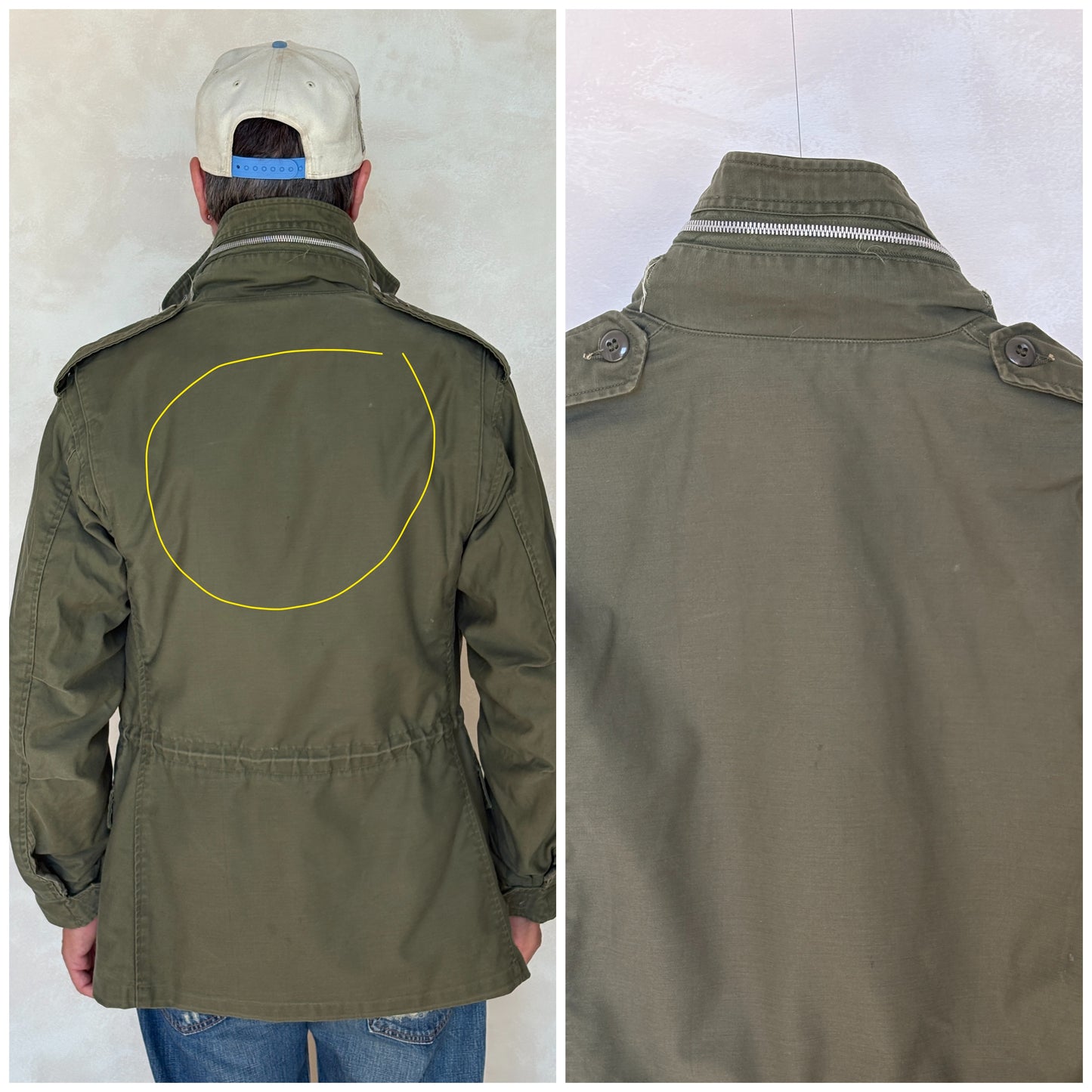 Small Reg. Authentic USMC 1967 US M-65 field jacket Military