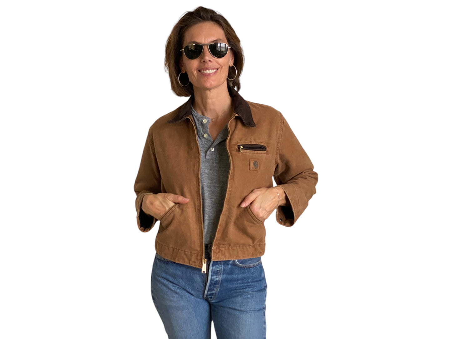 Youth L. Vintage Carhartt Blanket lined jacket Made in USA
