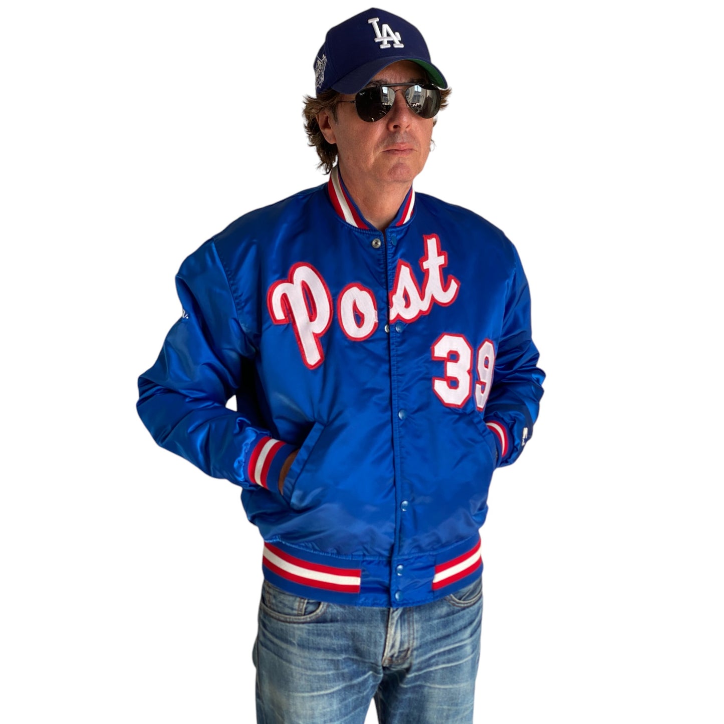 80s Vintage Post Starter Jacket Size Large Made in USA