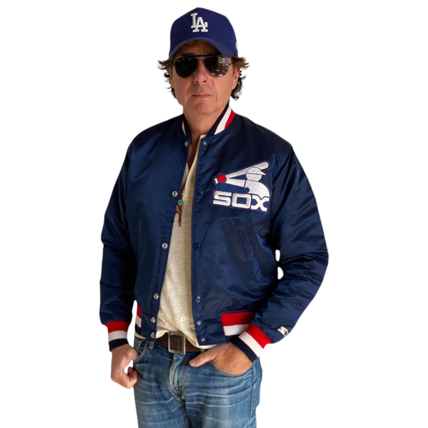 Size Small . Vintage White Sox Starter jacket Made In USA