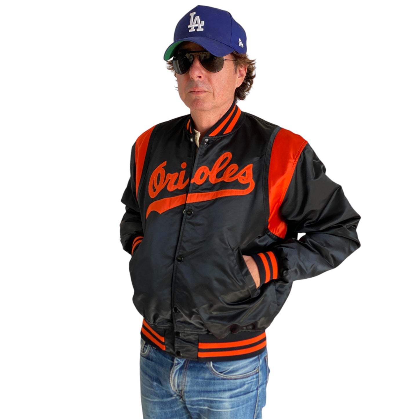 Large. 80s Vintage Orioles Starter jacket Made in USA