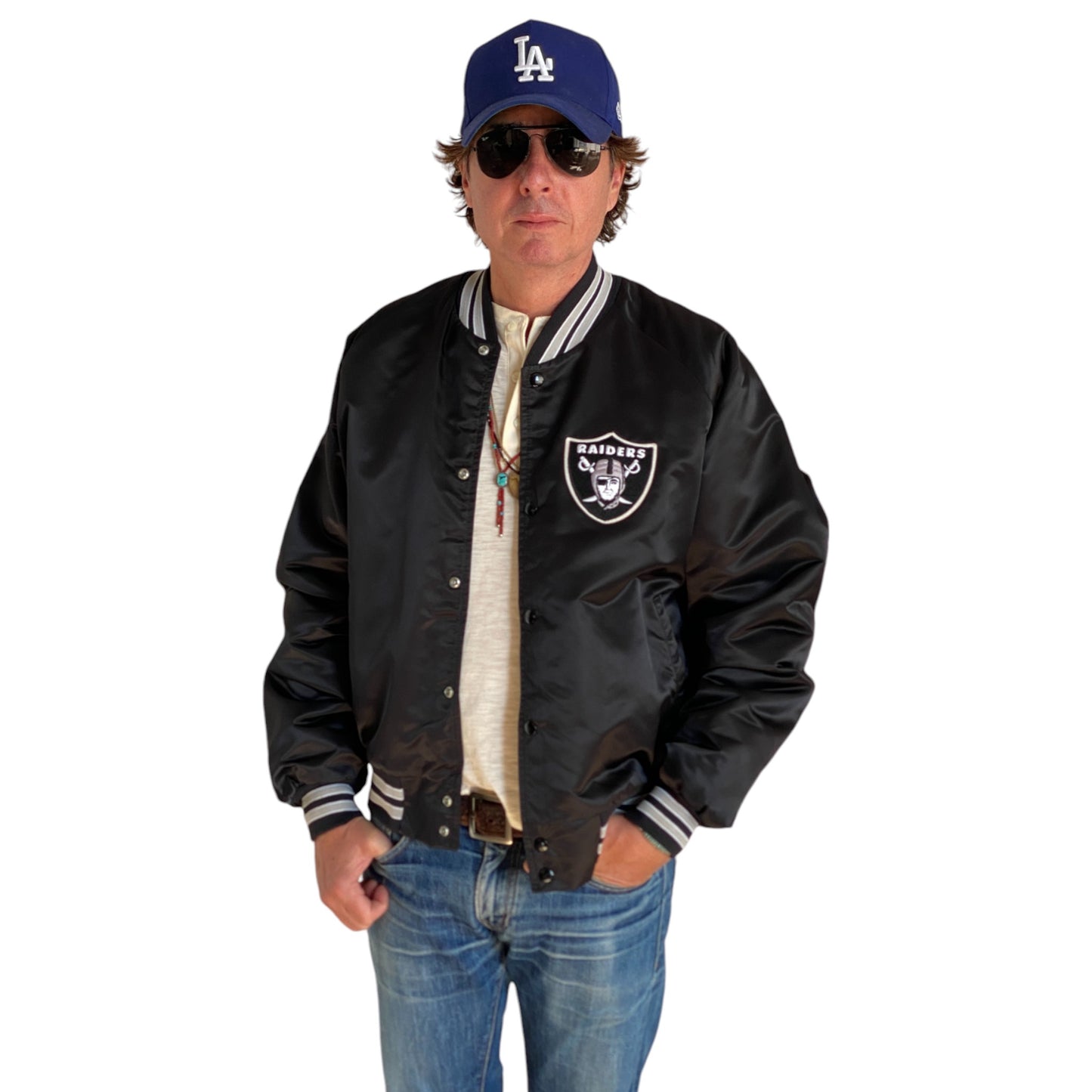 Size Large. Chalkline Los Angeles KINGS satin jacket Made in USA