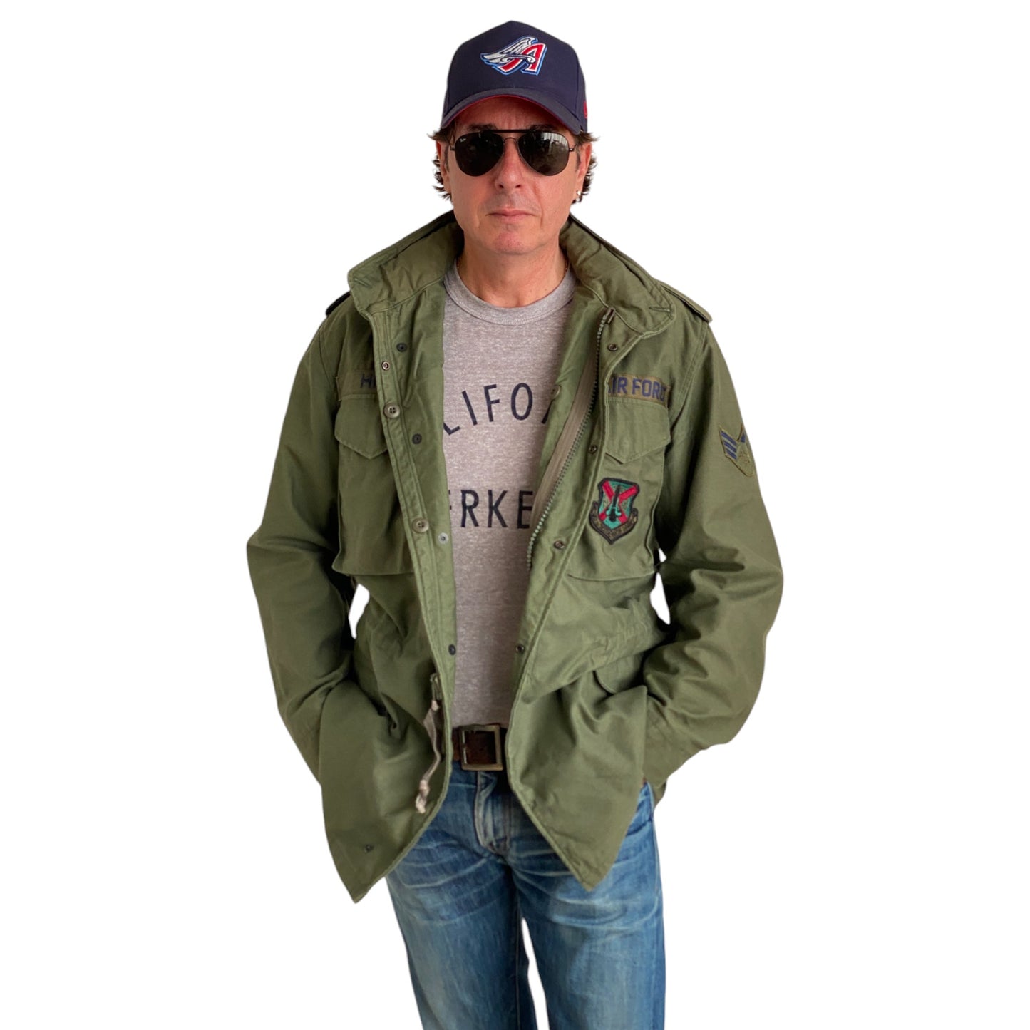 Medium Long . Authentic 1987 US Army Vintage M-65 field jacket Military
