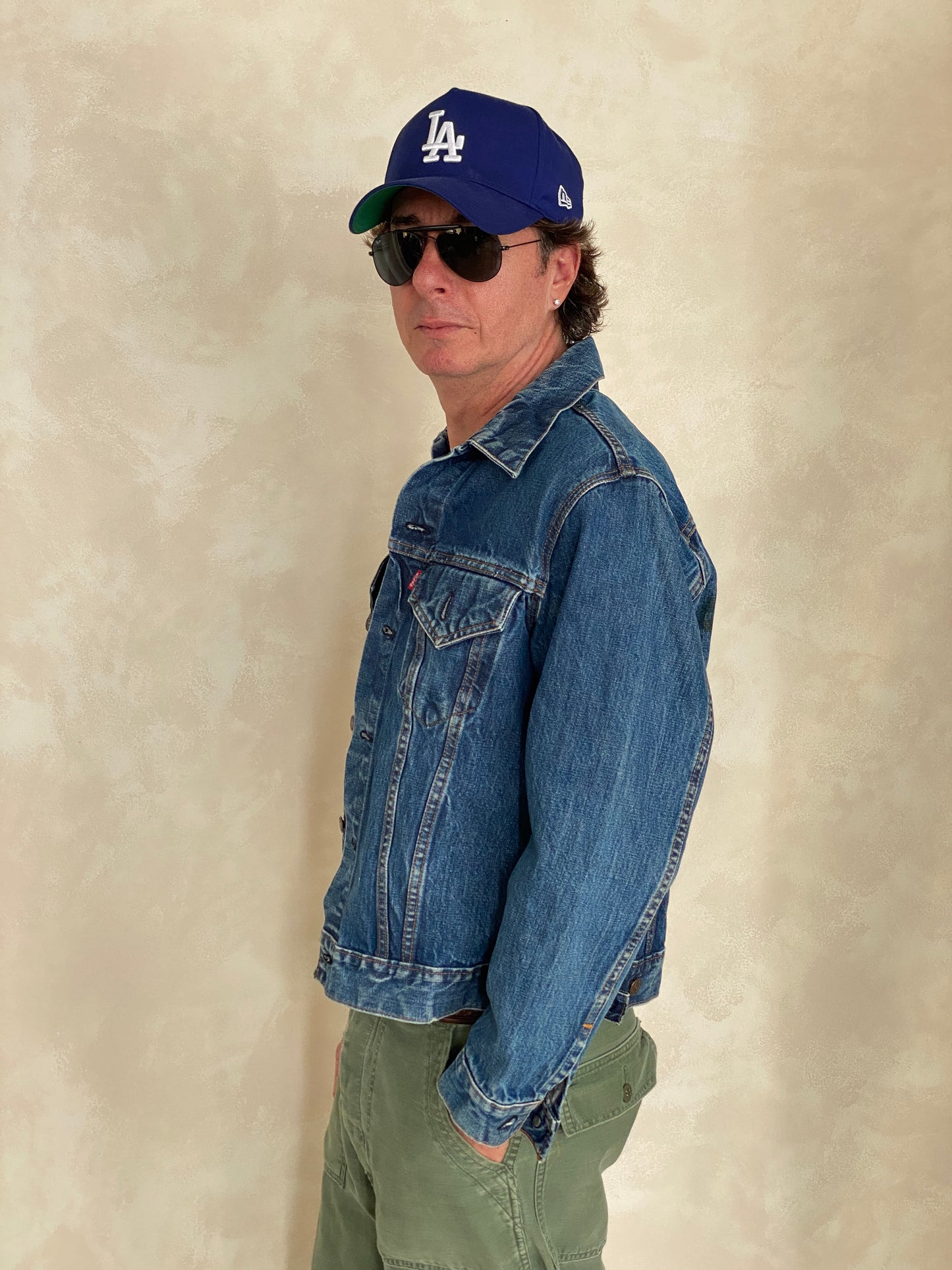Vintage 1971 Levis jacket, size 42US, with two pockets, made in the USA.