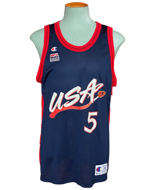 Size 48. Champion USA Team #5 Hill NBA Basketball Jersey