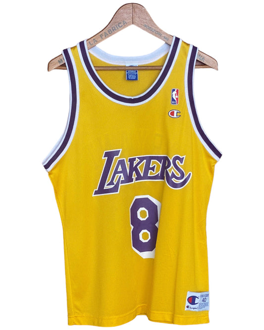 Size 40. Vintage Kobe Bryant #8 Lakers Champion NBA 90s jersey