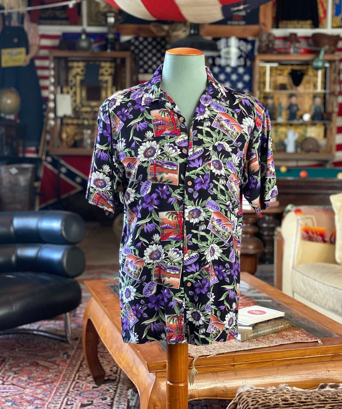 Vintage 90s Hawaiian Rayon Shirt by Puritan | Size Medium