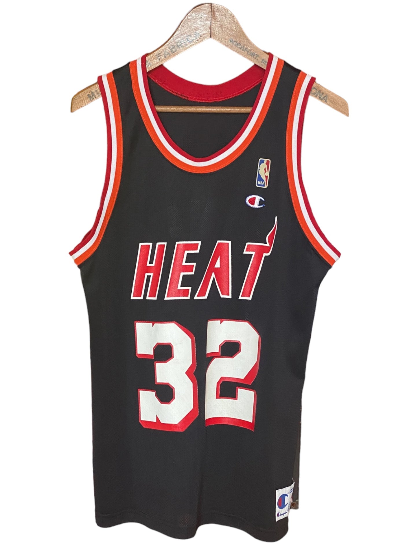 Vintage 90s Harold Miner NBA Jersey #32 Miami Heat - Size 40, Made in USA by Champion
