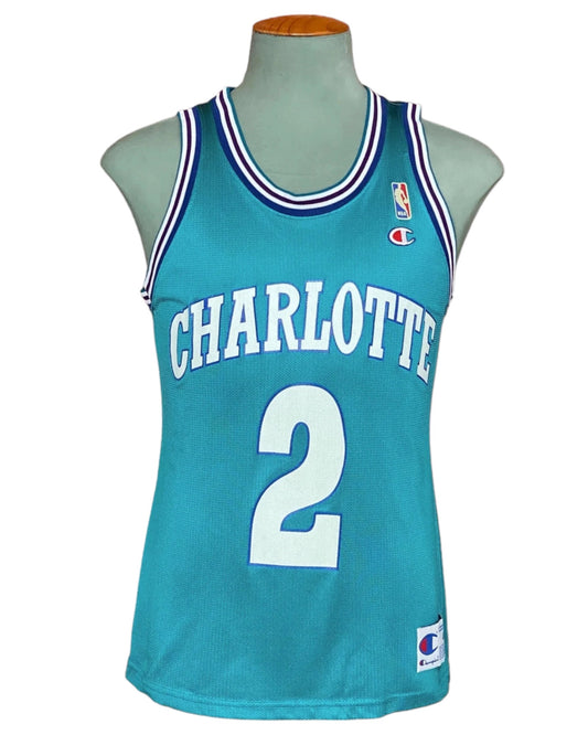Size 40. Champion NBA Johnson #2 Jersey Charlotte Hornets. Made In USA