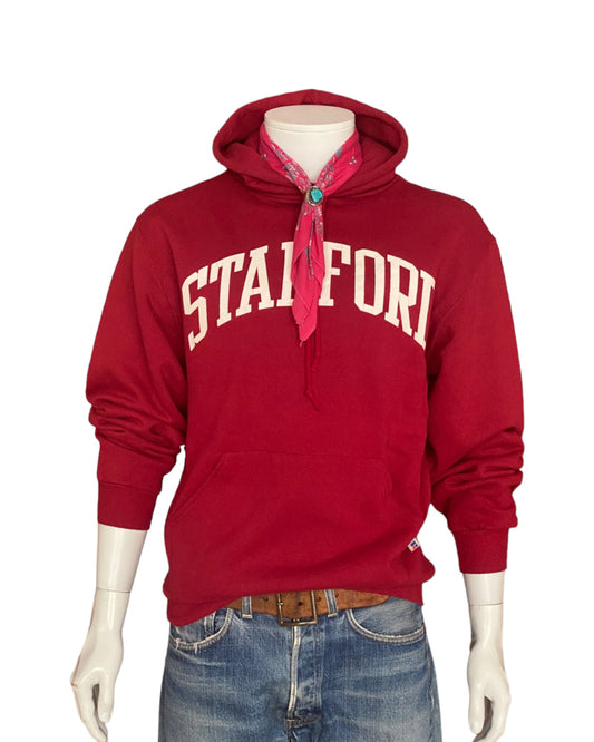 Size Med. Made In USA Stanford vintage hooded sweatshirt Made by Russel Athletic