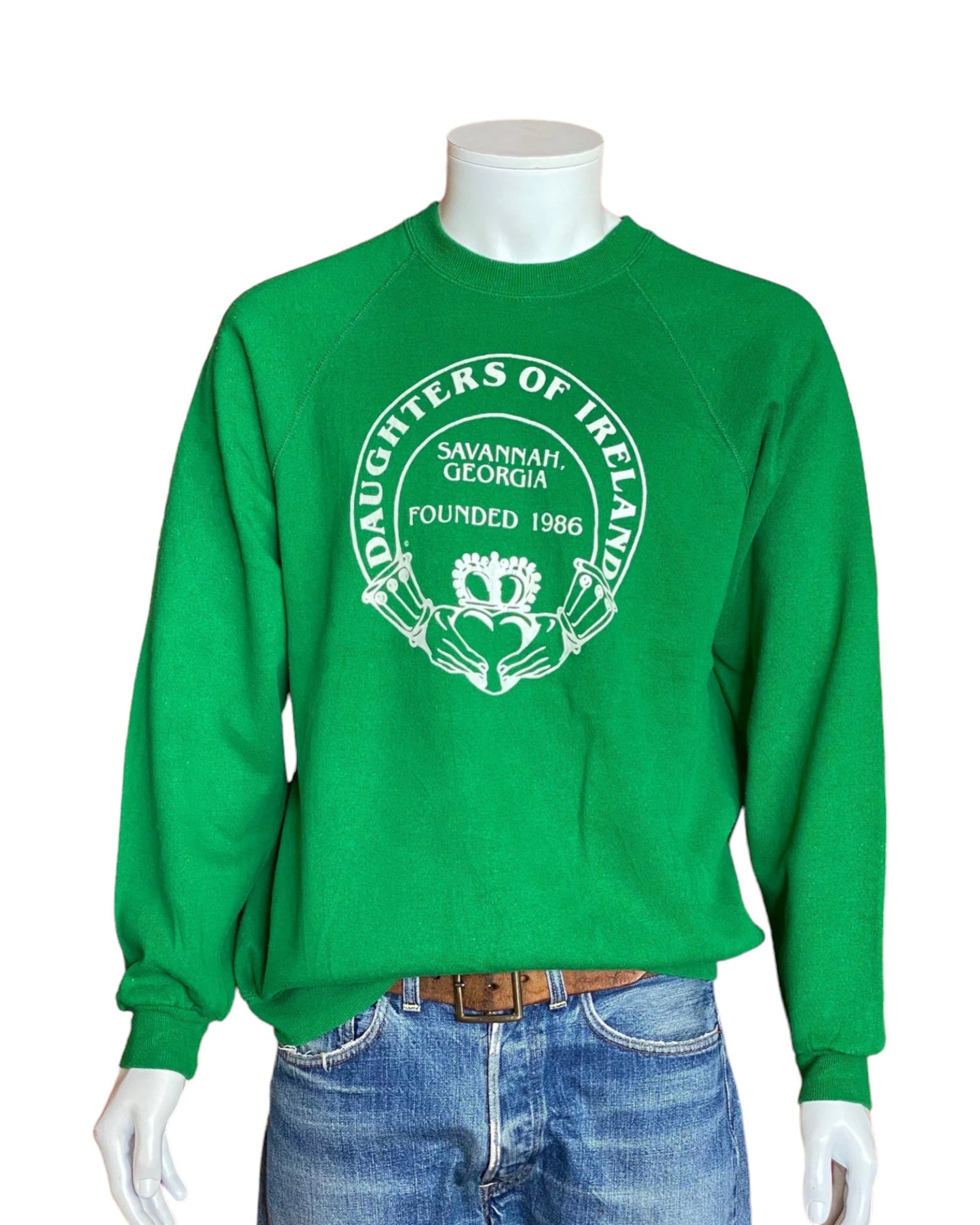 Size XL. 80s vintage sweatshirt daughters of Ireland Made In USA by BW