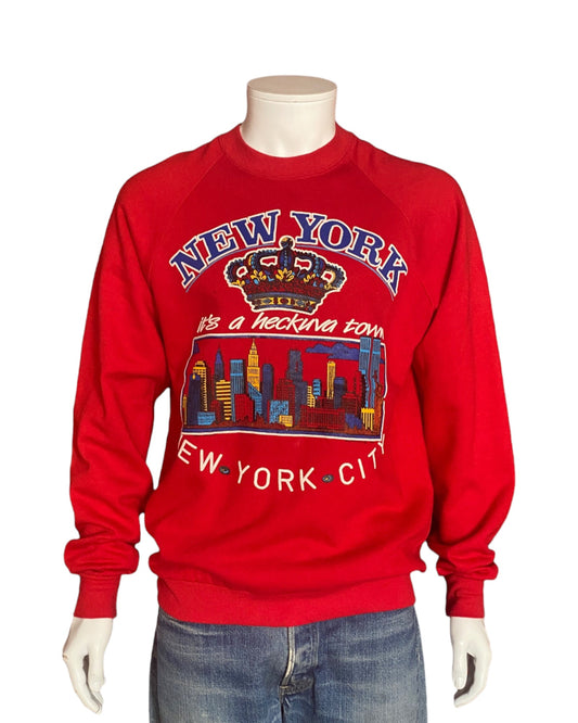 Size XL. New York 80s vintage sweatshirt   made by Jerzees