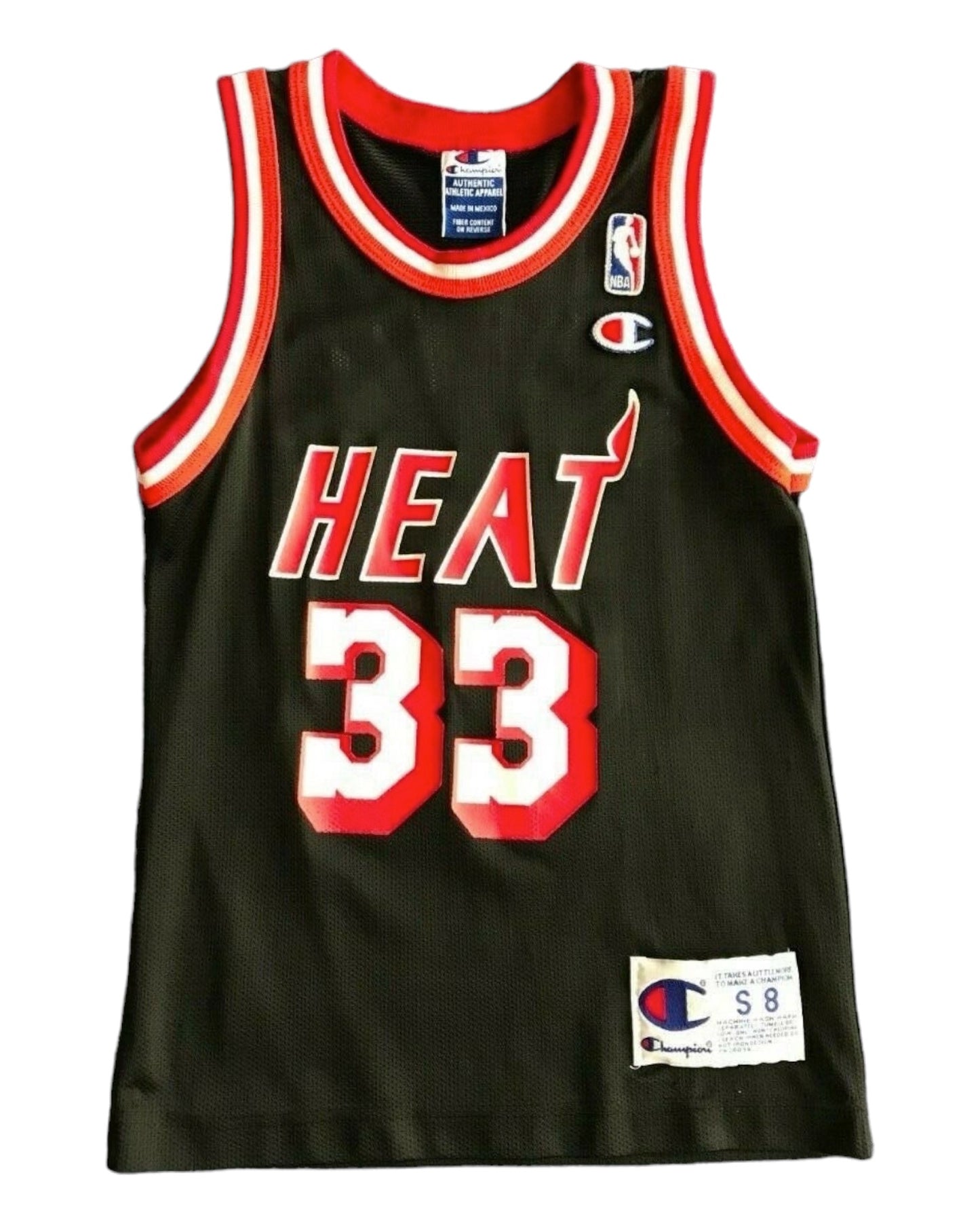 "Vintage 90s Miami Heat Alonzo Mourning Champion NBA Jersey