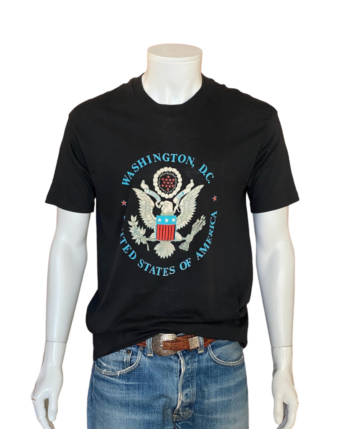 XL. Vintage 50/50 cotton 80s US Seal T-shirt Made In USA