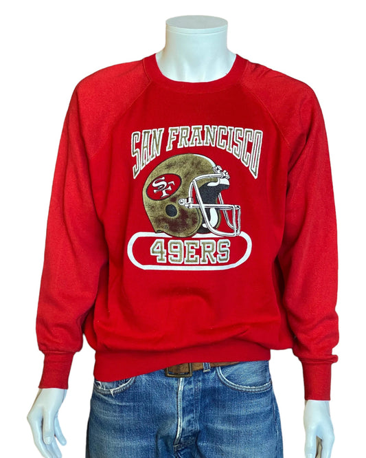Size L. 50/50  Raglan Sleeve San Fransisco 49ERS 80s vintage sweatshirt