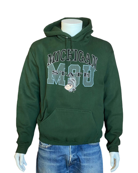 Size L. Michigan state vintage hooded sweatshirt. Made In USA