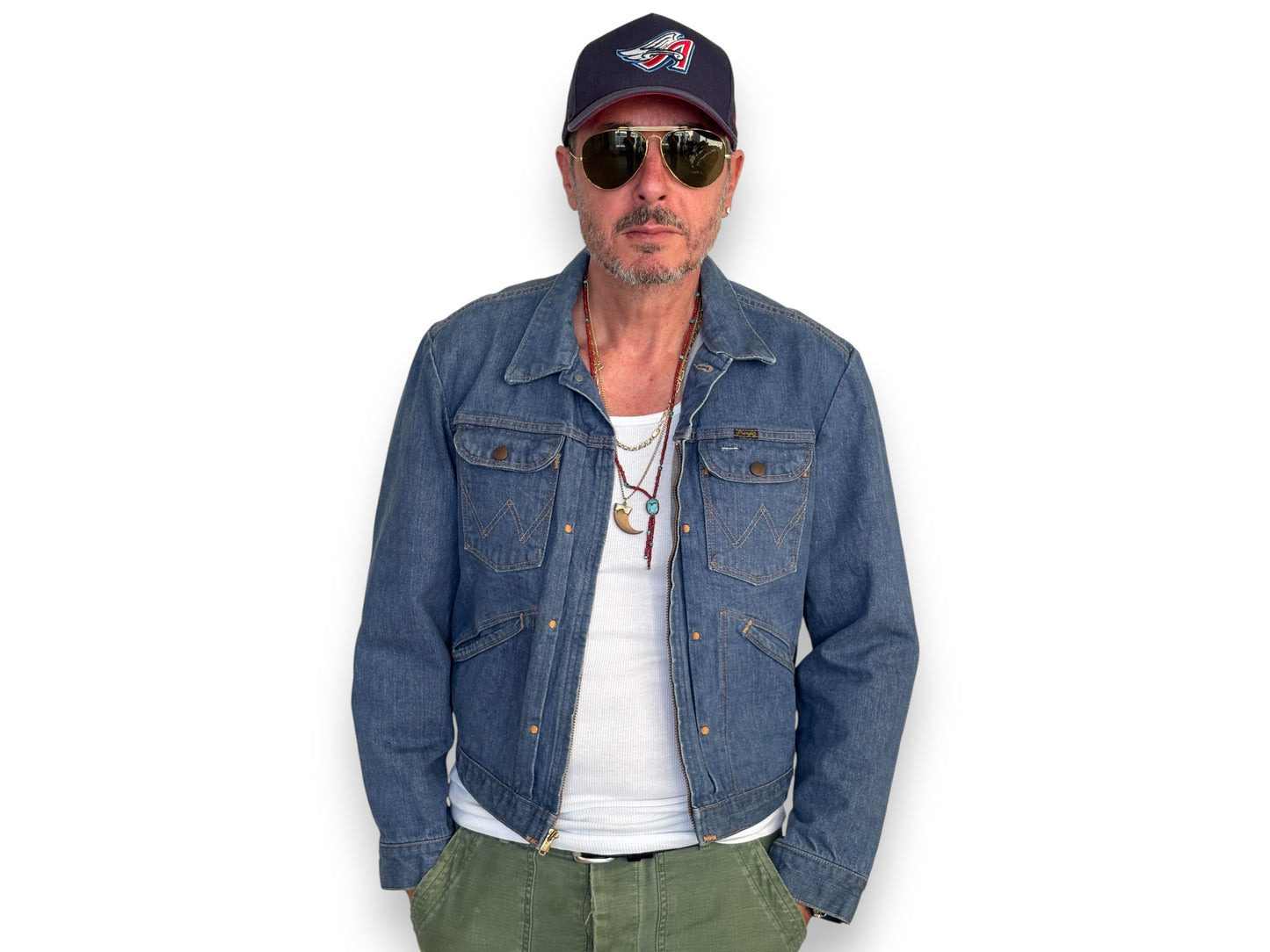 Size 44US / 54EU. Authentic Wrangler jacket – Made in the USA