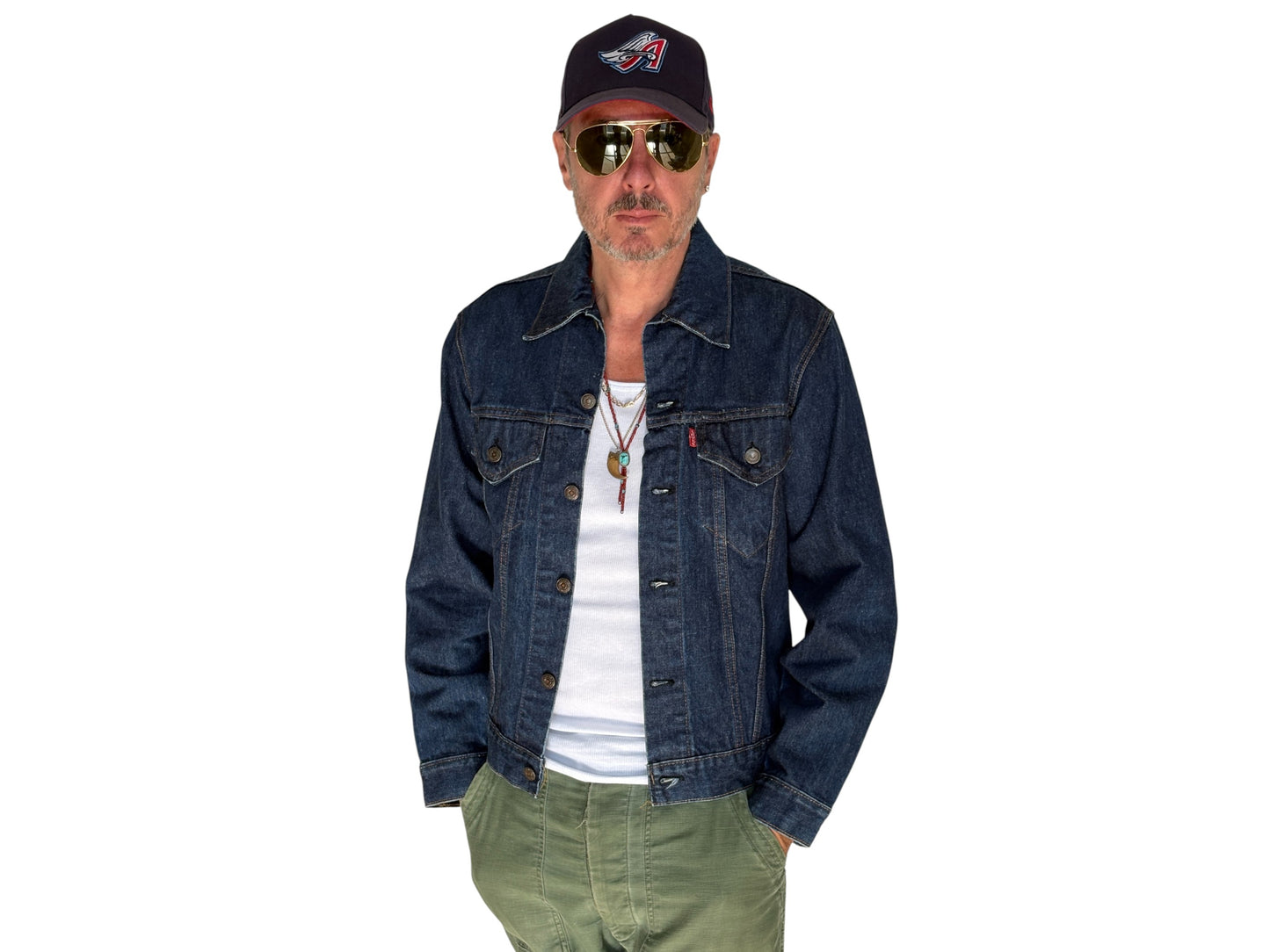 Size 40US / 50EU. Vintage 70s 2 pocket Levi’s Denim Jacket 70505 – Double Stitch, Made in USA